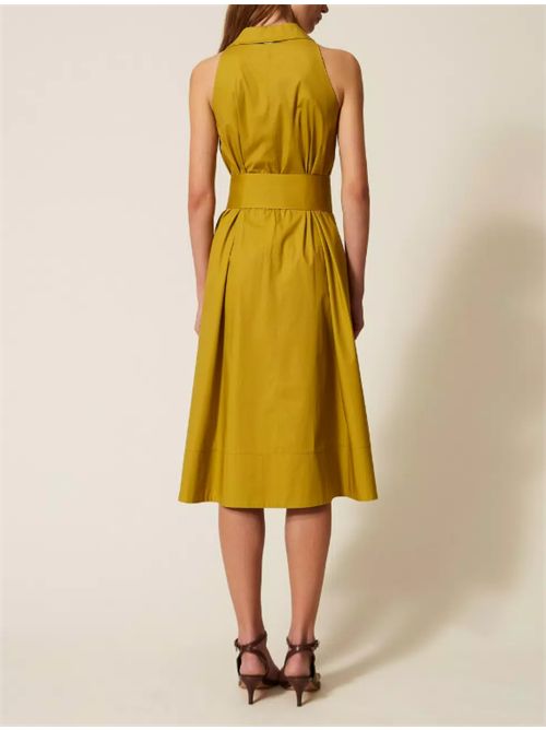 MIDI DRESS TWIN SET | 261TT222312117 AVOCADO OIL